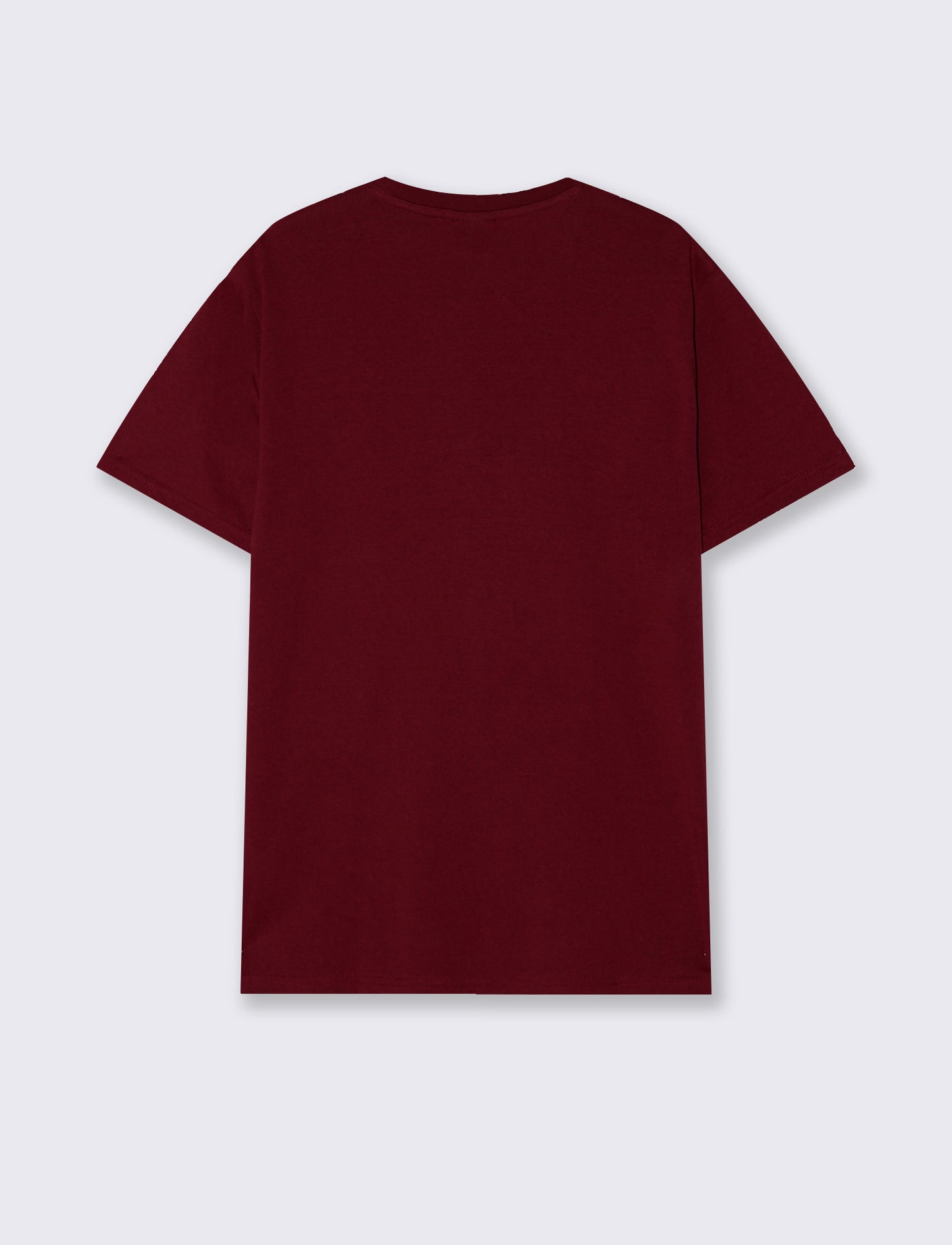 Cotton T-shirt with velvet effect print - Red