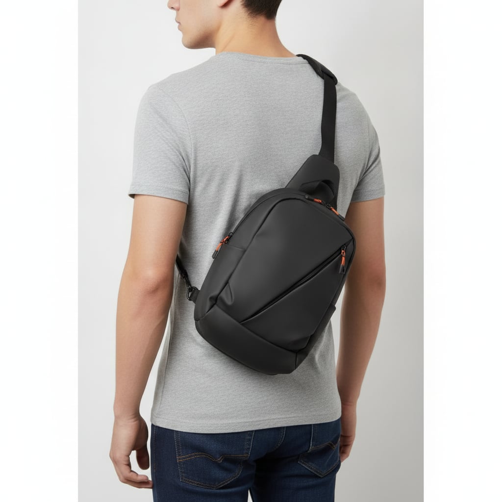 One-Shoulder Versatile and Practical Men's Backpack - Grey