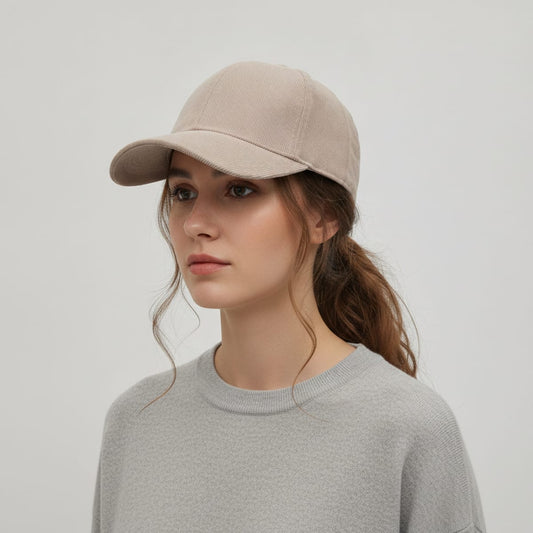 Baseball in velluto a costine - Beige