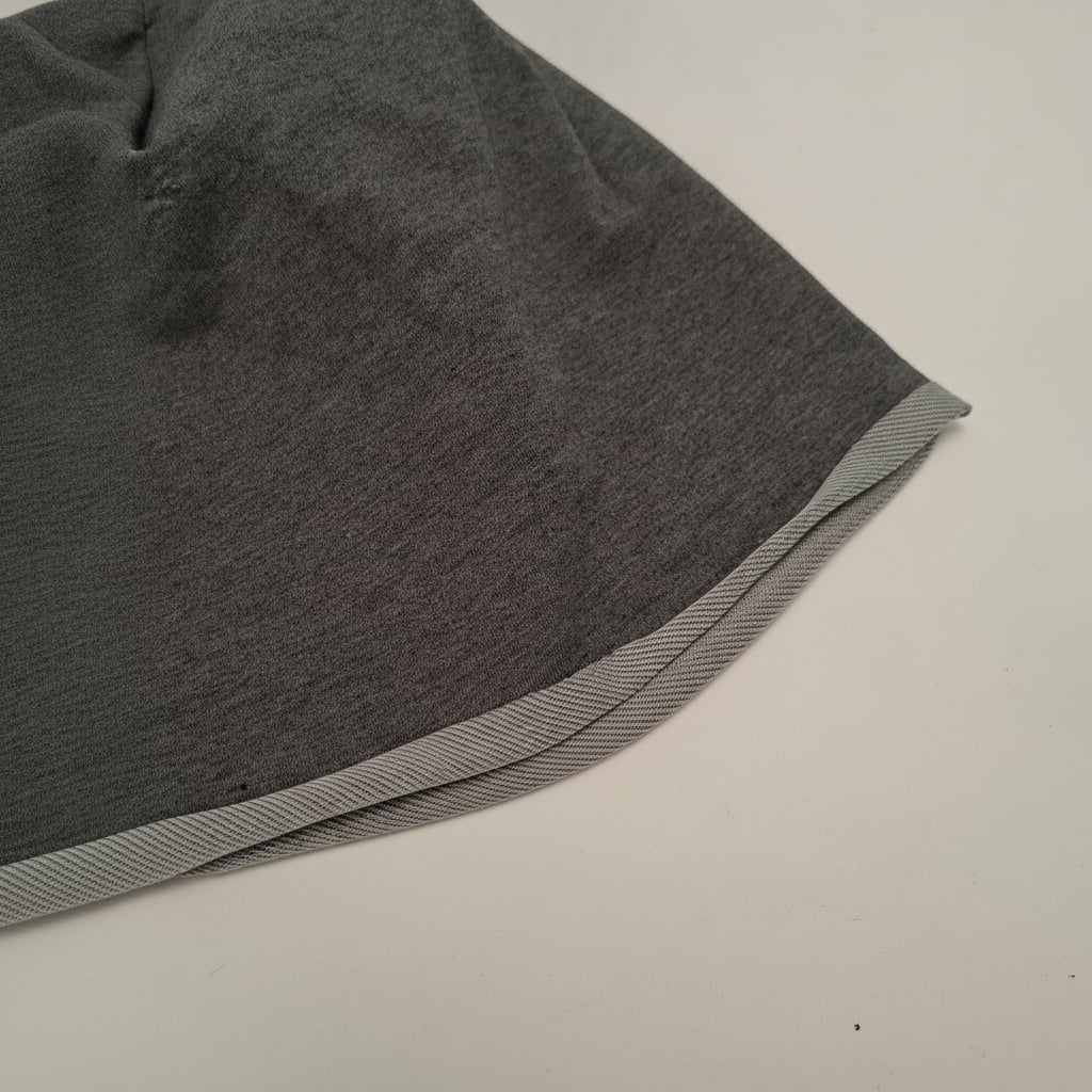 Men's melange jersey cap - Grey