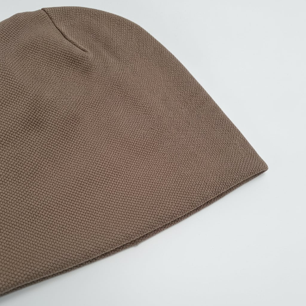 Men's melange jersey cap - Beige