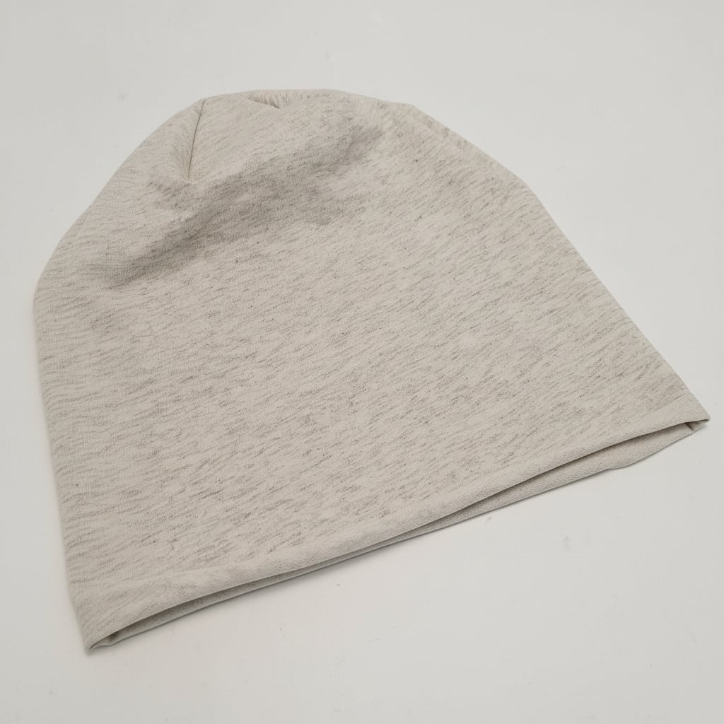 Men's melange jersey cap - Beige