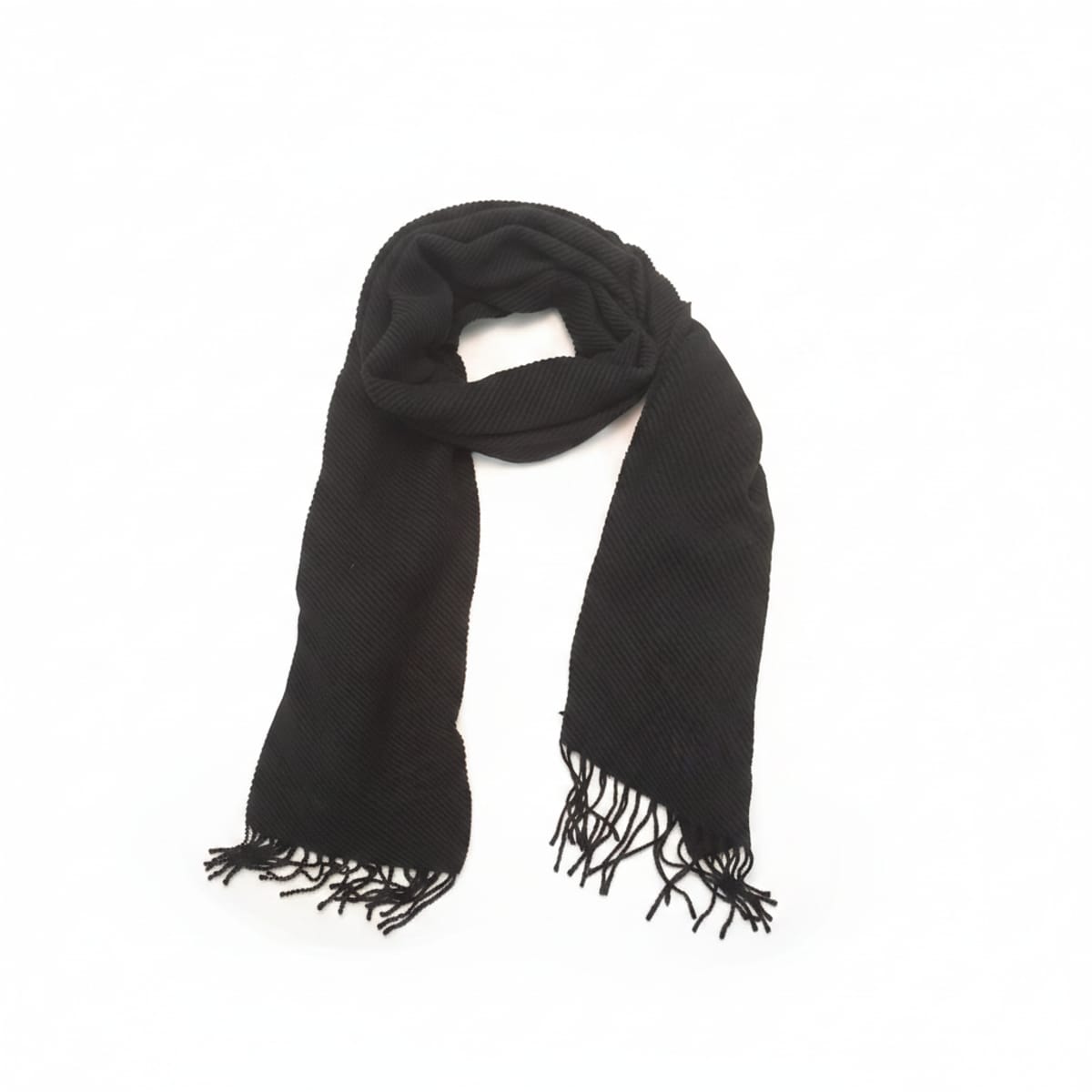 Foulard plissettato elegante - Nero