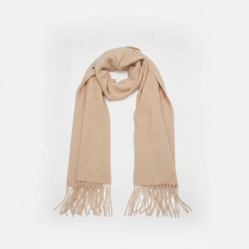 Foulard plissettato elegante - Beige