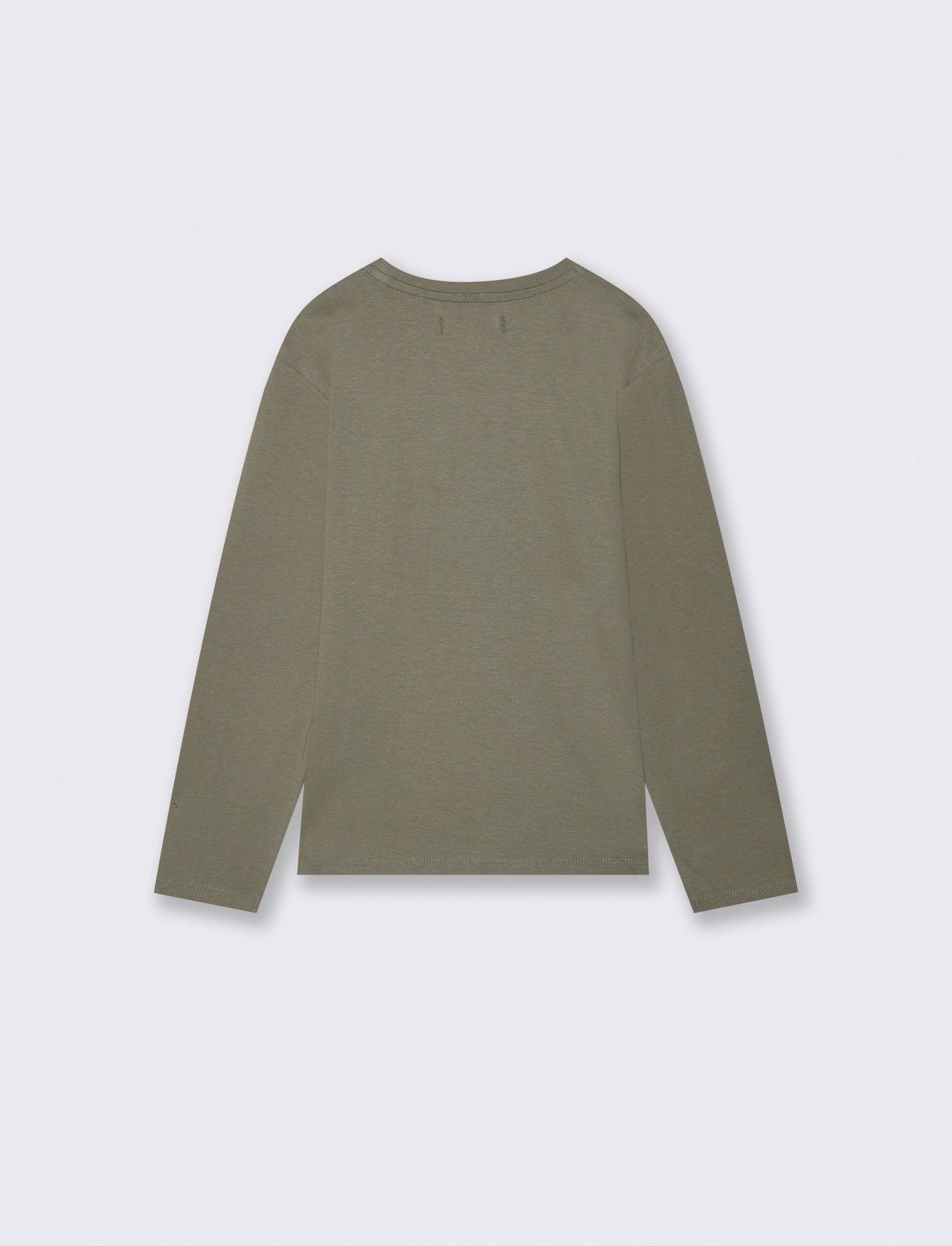 Felpa Basic con Cappuccio e Stampa - Verde militare