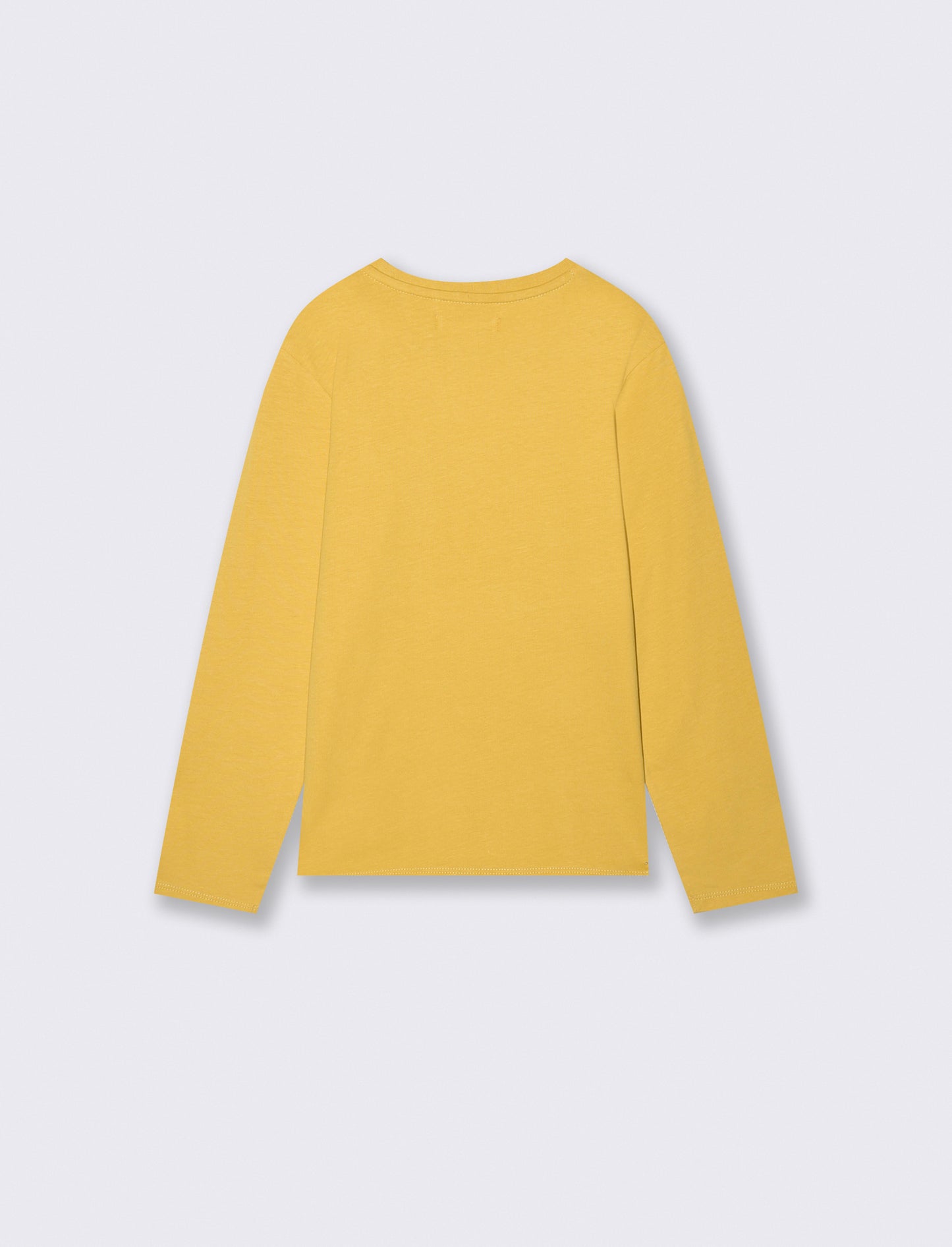 Basic Hoodie with Print - Yellow