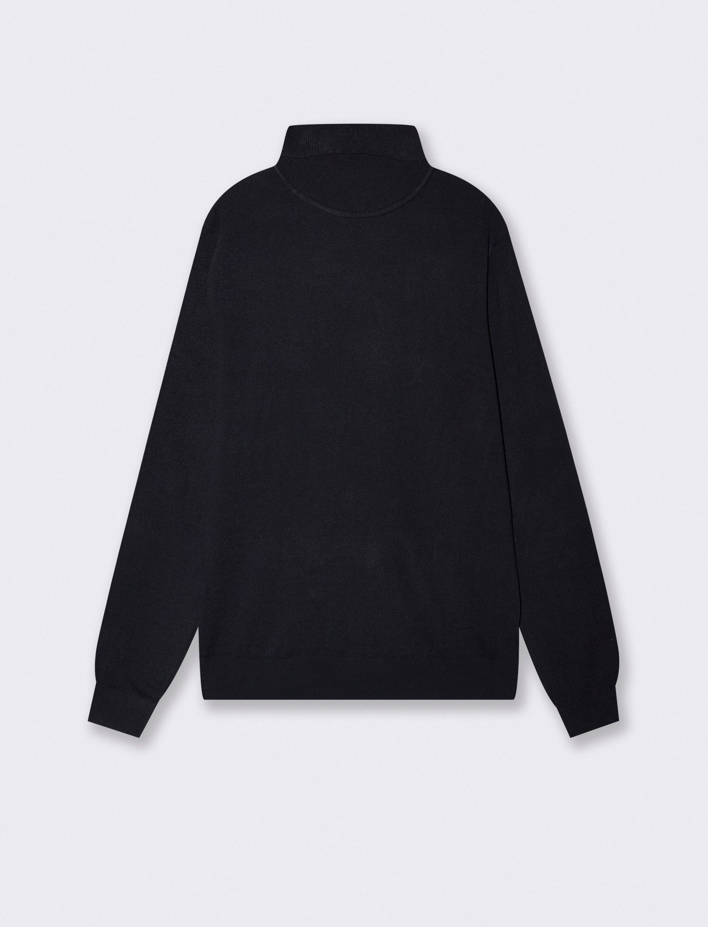 High Neck Regular Fit Basic Sweater - Blue