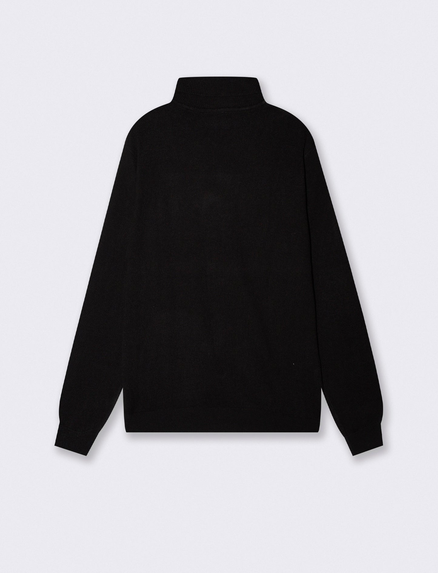 High Neck Regular Fit Basic Sweater - Black