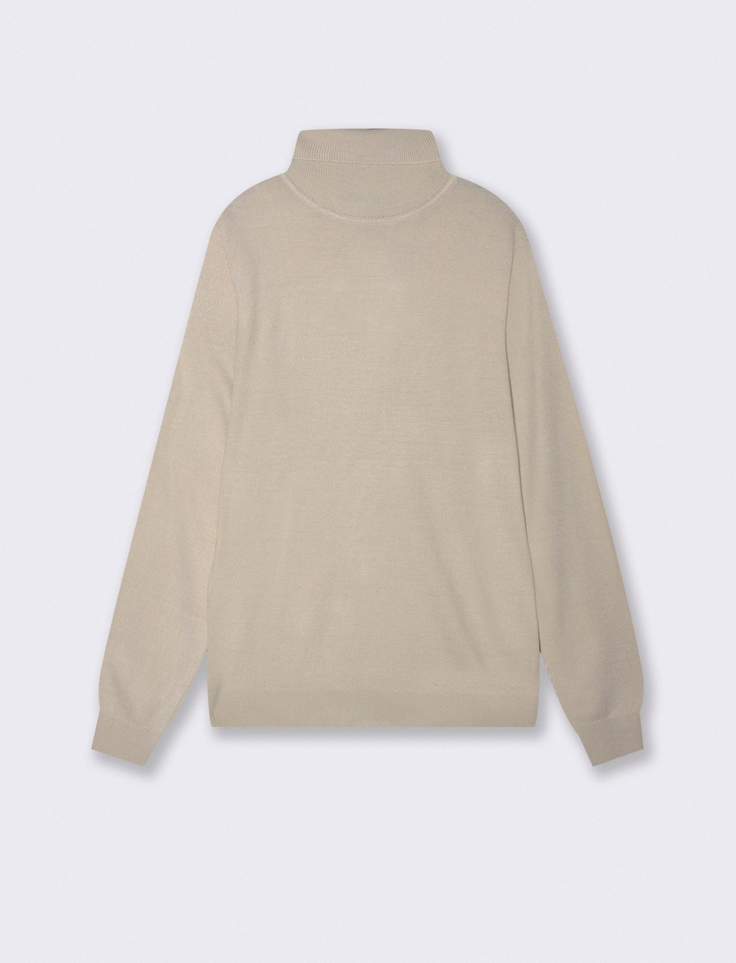 MAGLIA COLLO ALTO BASIC - Sabbia