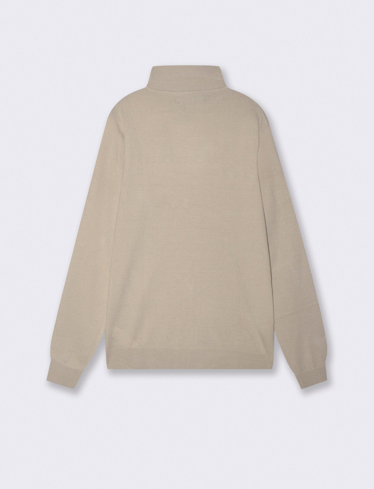 MAGLIA COLLO ALTO BASIC - Sabbia