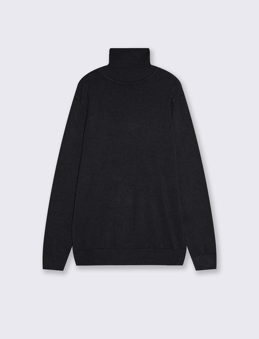 Maglia Dolcevita Soft Touch Basic Regular Fit - Blu