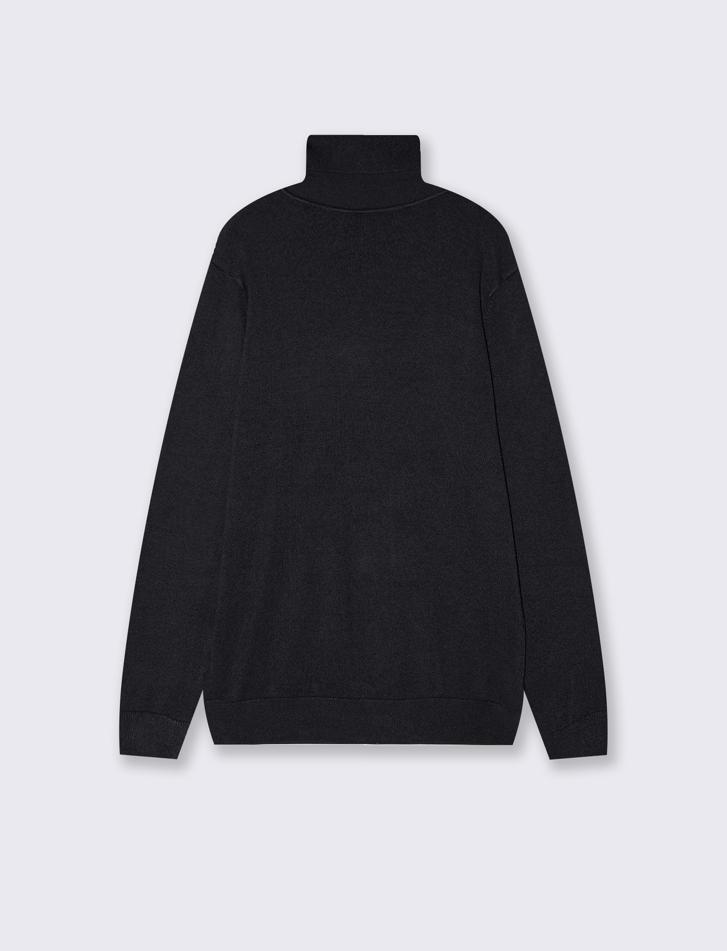 Soft Touch Basic Regular Fit Turtleneck Sweater - Blue