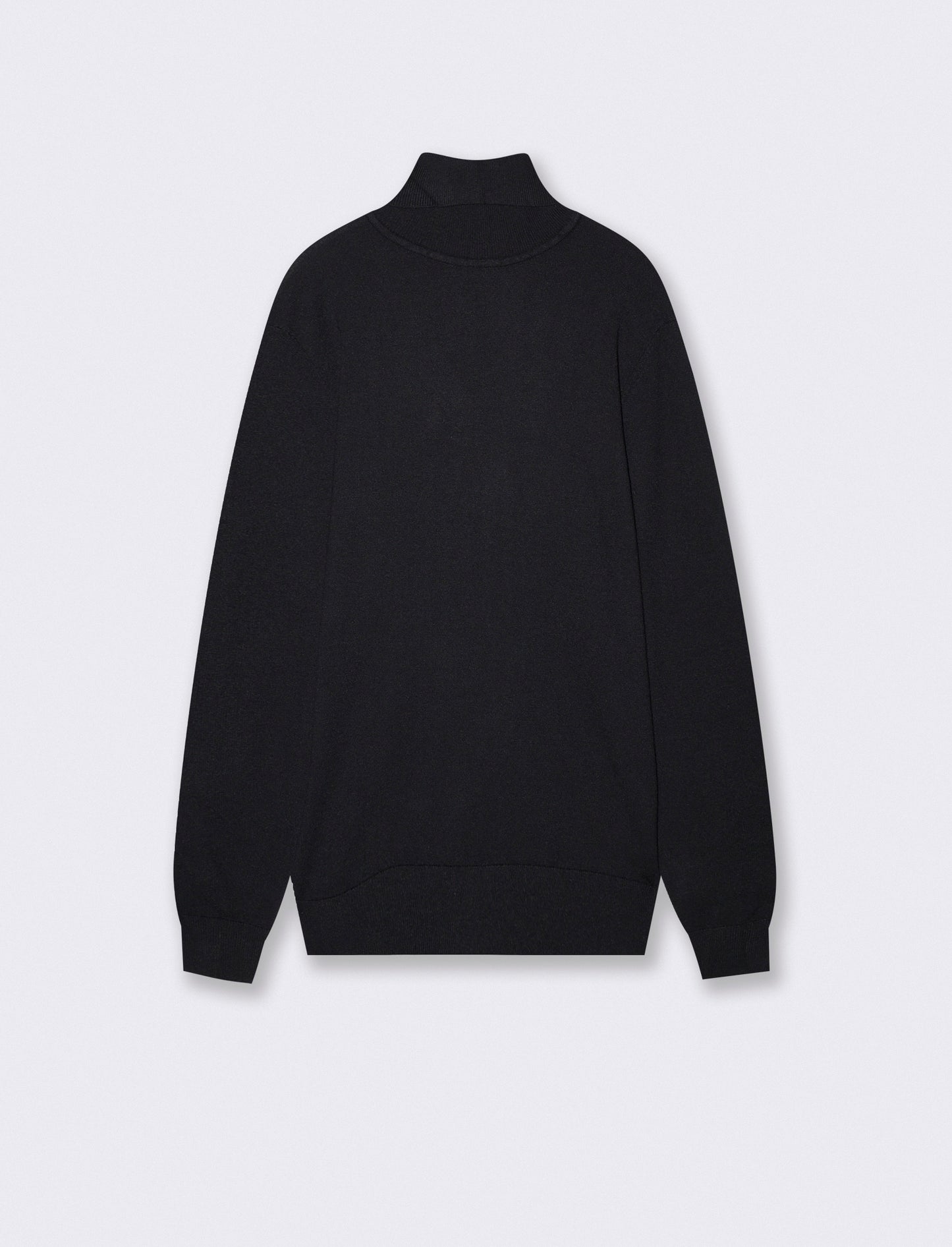 Maglia Dolcevita Soft Touch Basic Regular Fit - Nero