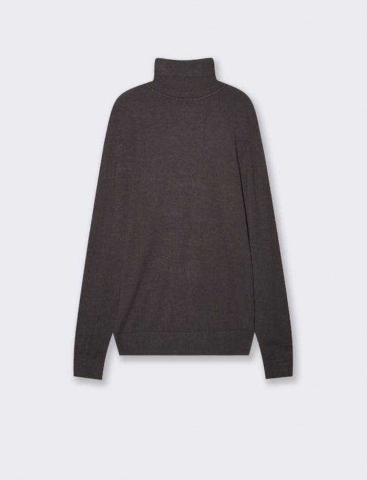 Maglia Dolcevita Soft Touch Basic Regular Fit - Moro