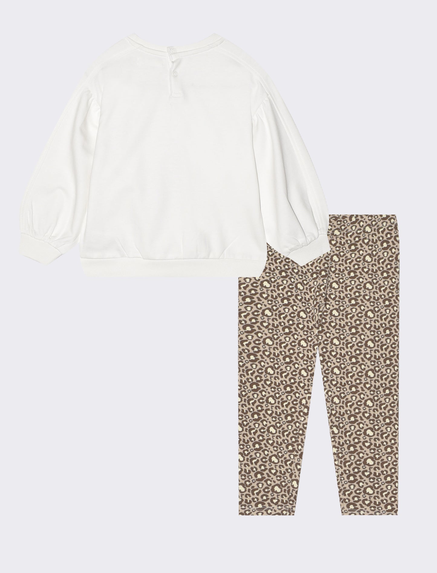 Set Sweatshirt and Leggings Comfort Cool - White