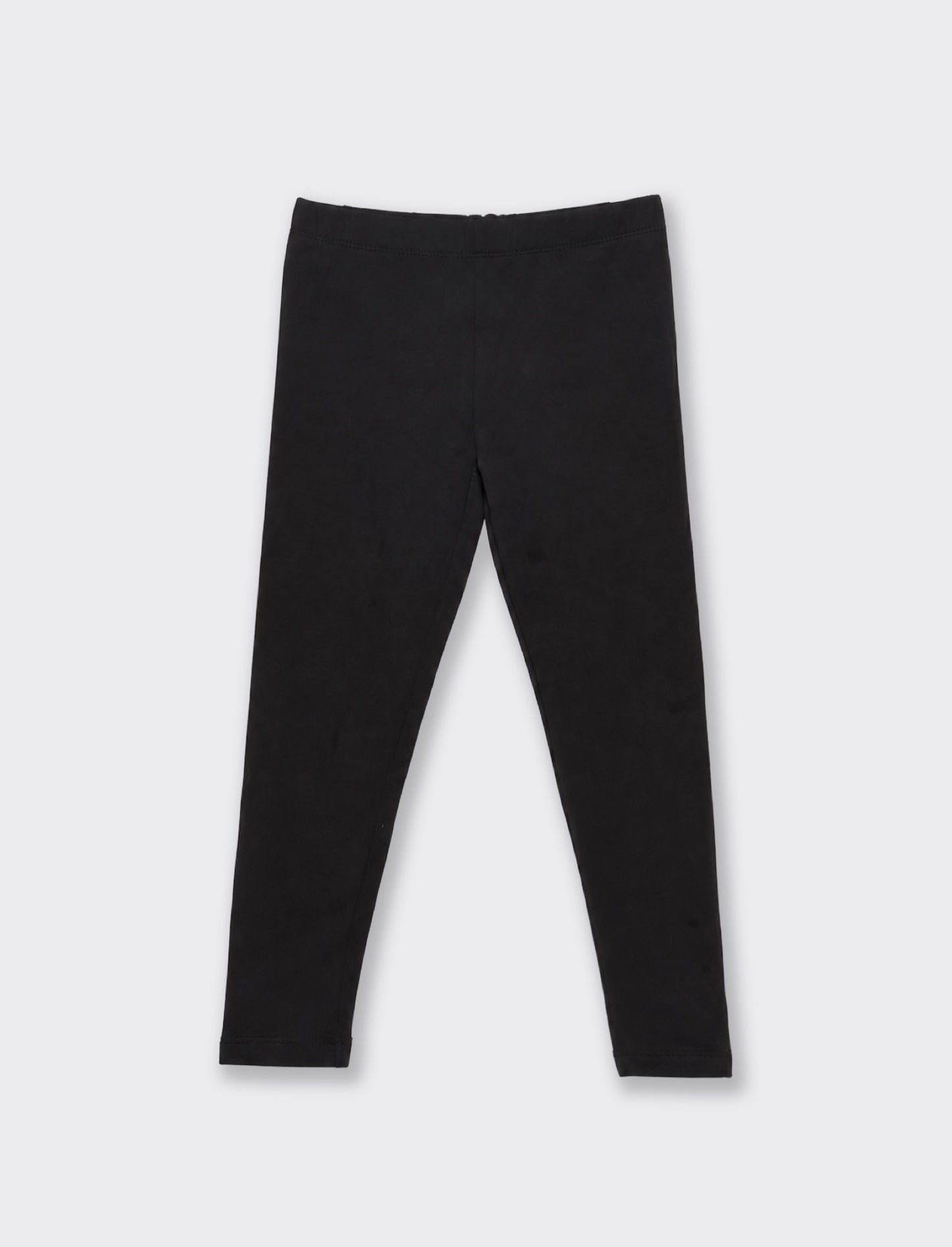 Girls' Leggings with Fleece Lining - Black