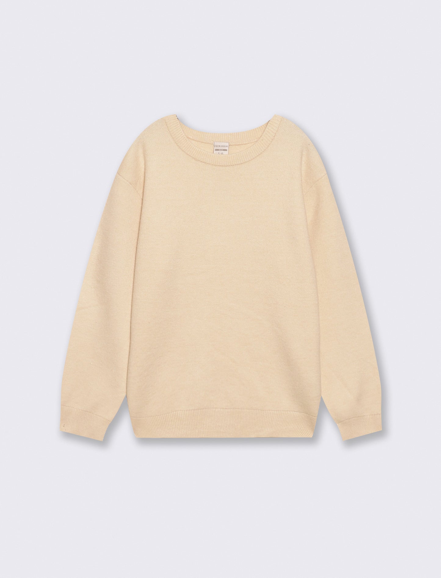 Pullover crew neck in two colors - White
