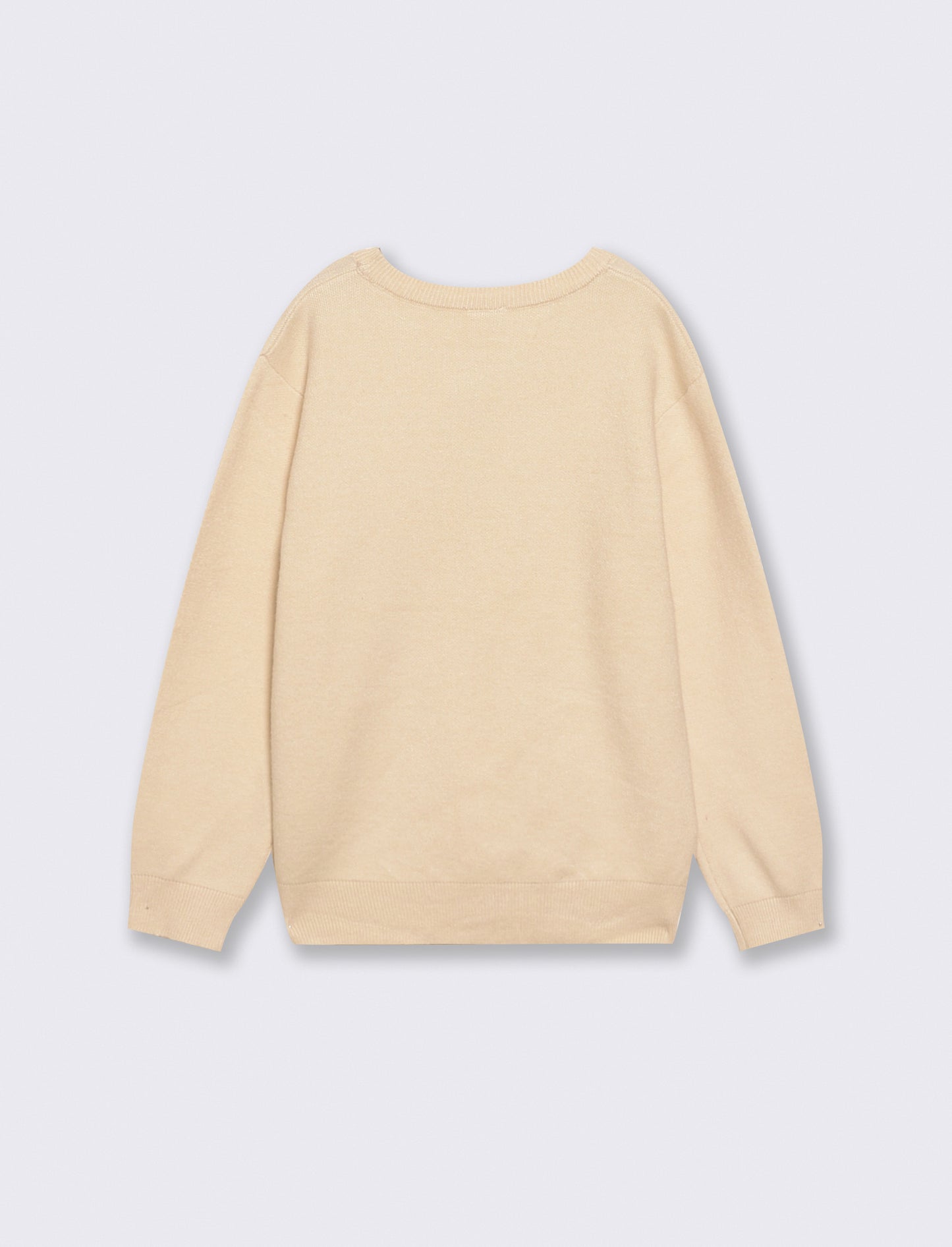 Pullover crew neck in two colors - White