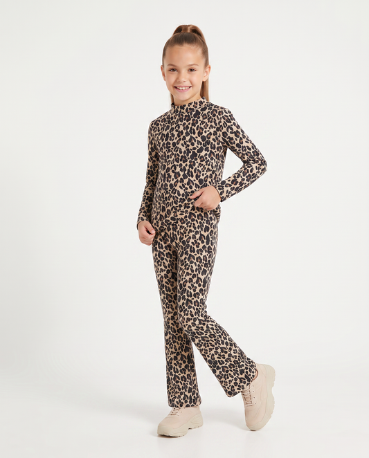 Leggings in ciniglia maculati e a zampa - Maculato