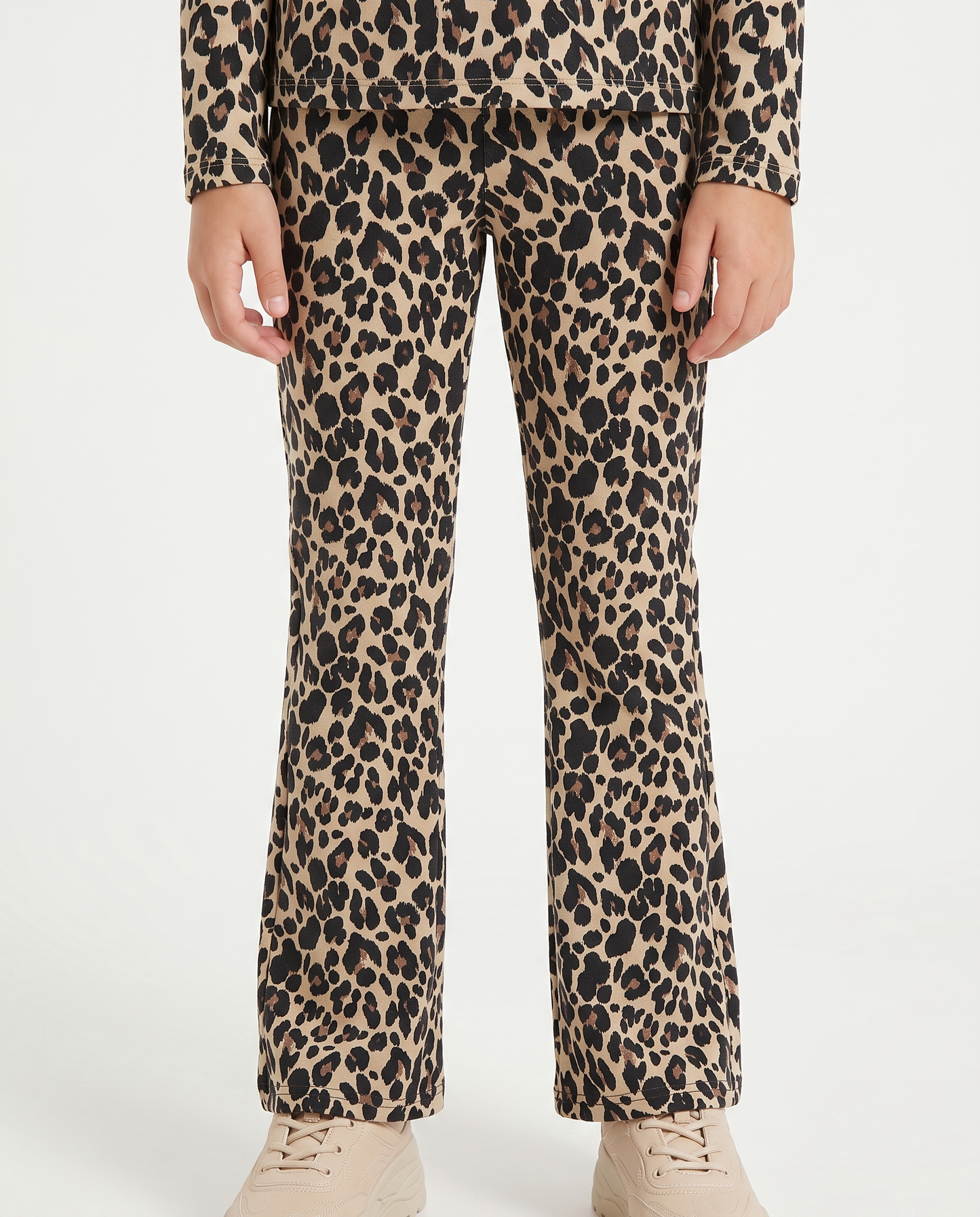 Leggings in ciniglia maculati e a zampa - Maculato
