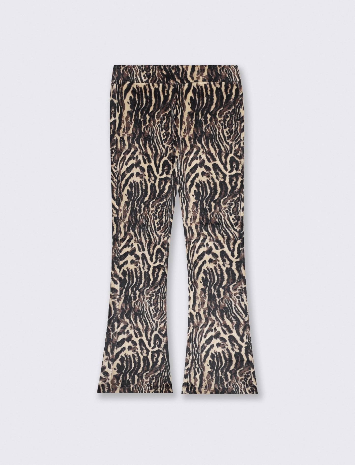 Leggings in ciniglia maculati e a zampa - Tigrato