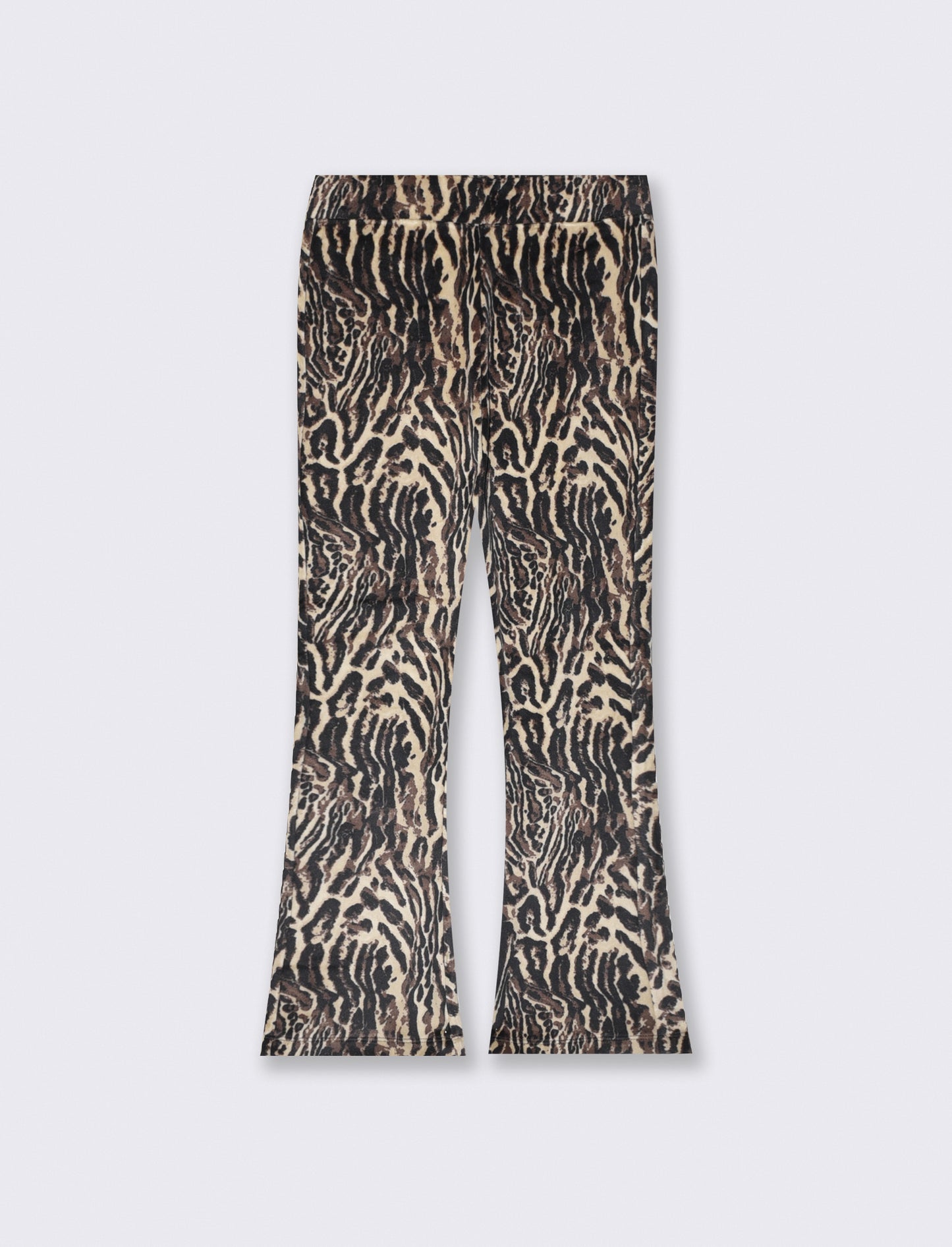 Leggings in ciniglia maculati e a zampa - Tigrato