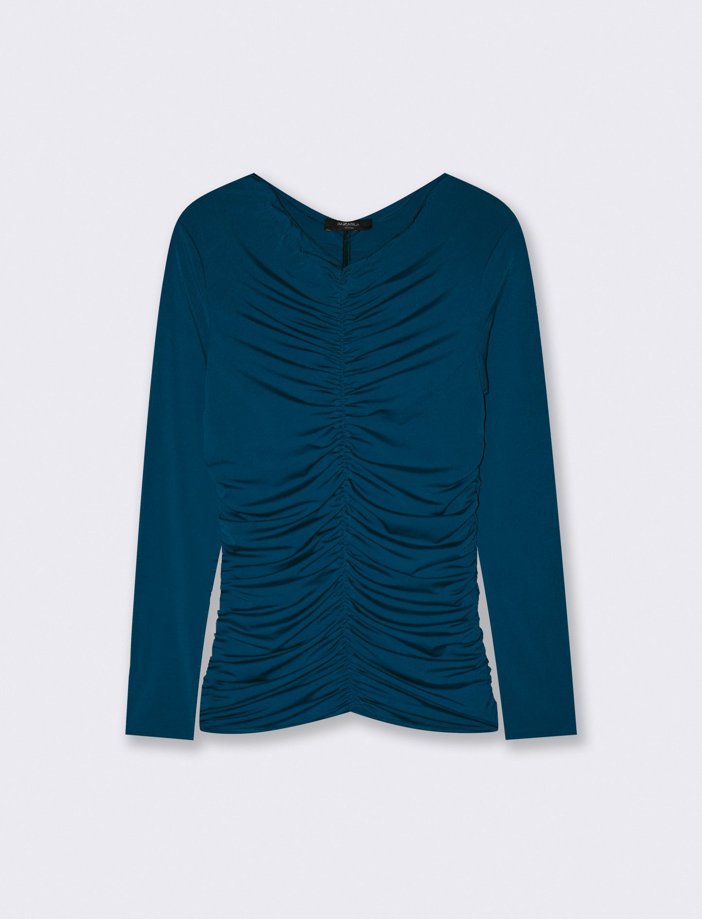 Tshirt elastica manica lunga con arriccio - Ottanio