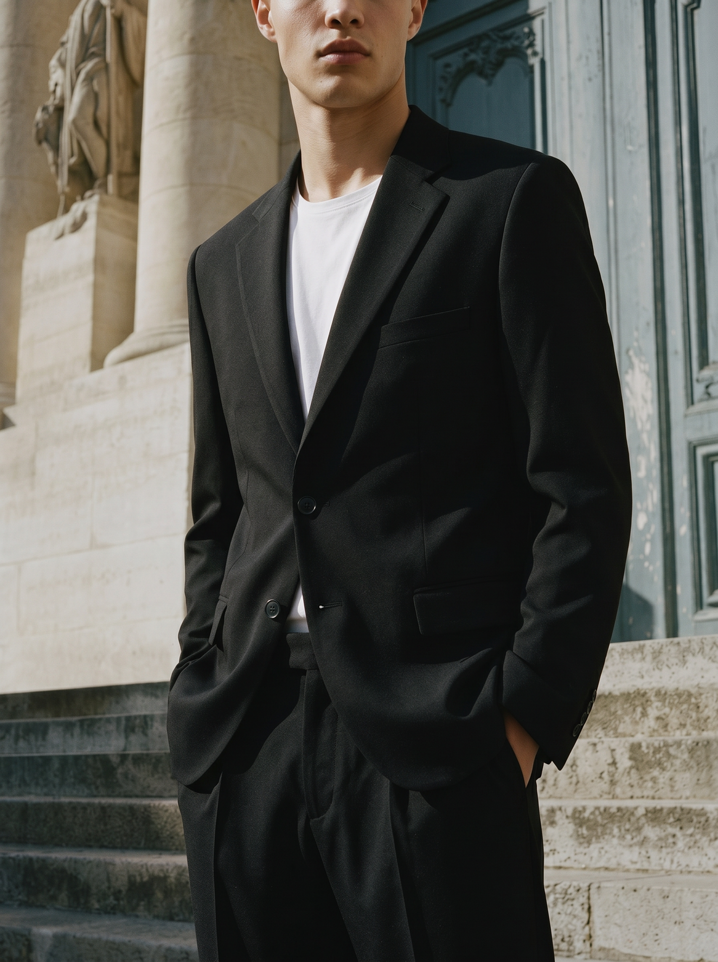 Blazer Formal Fit con Dettagli Eleganti - Nero