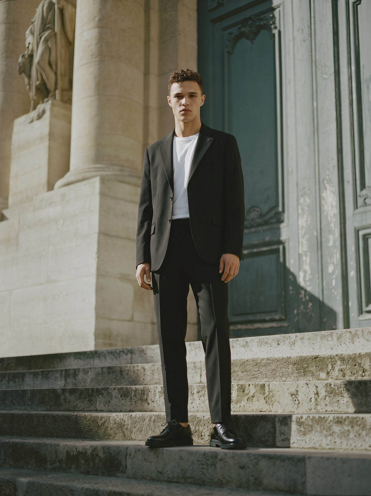 Blazer Formal Fit con Dettagli Eleganti - Nero