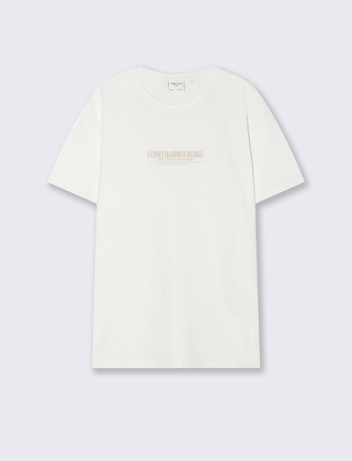 T-shirt cotone con stampa a rilievo - Bianco