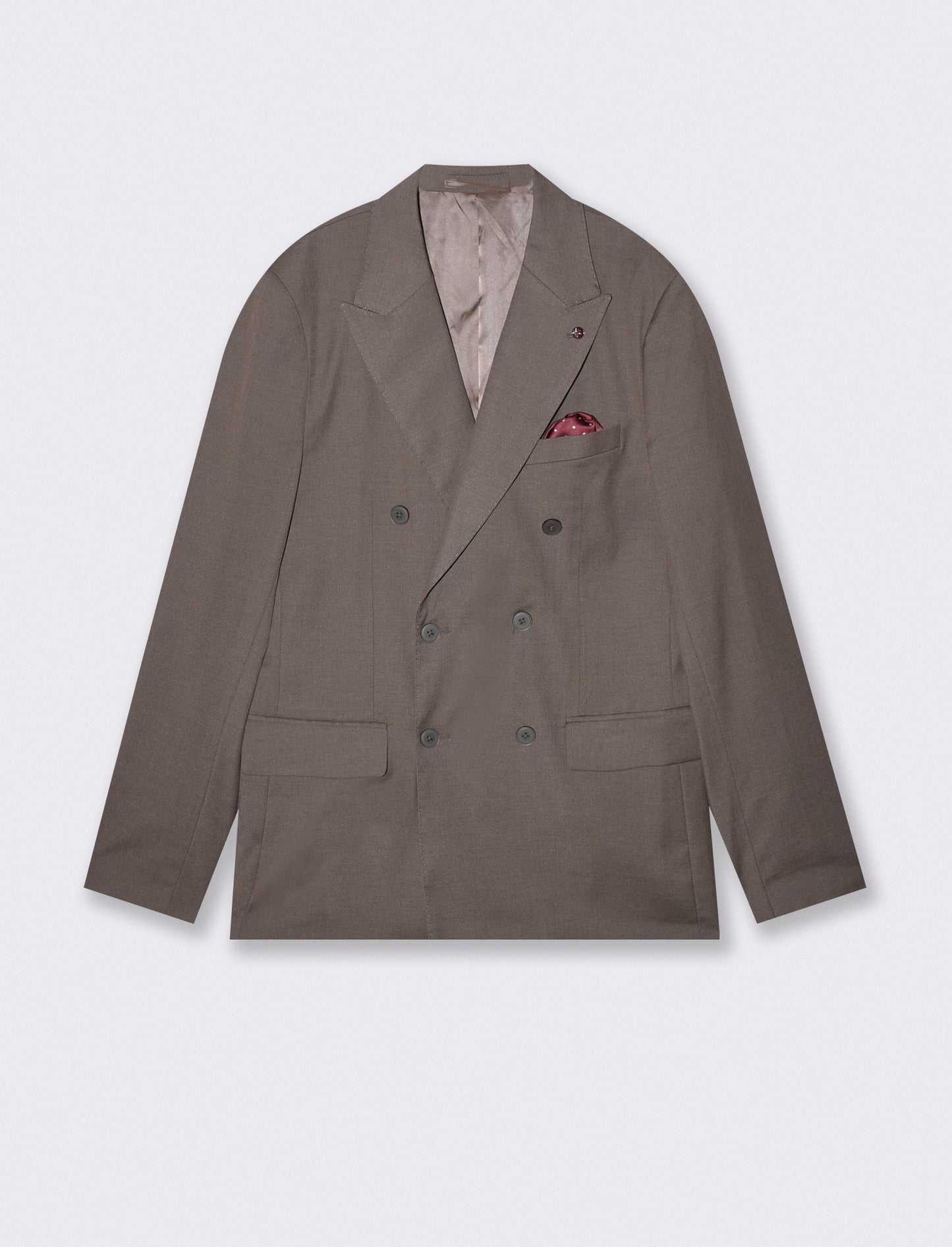 Blazer Doppio Petto Formal Fit Elegante - Antracite melange