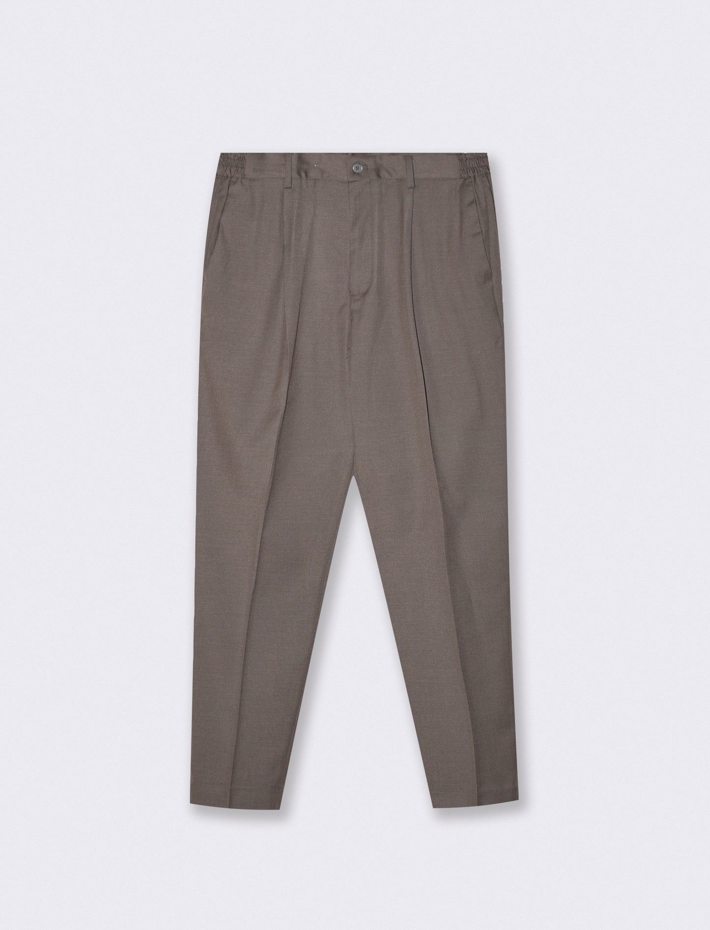 Pantaloni Formal Fit con Vita Elasticizzata - Antracite melange
