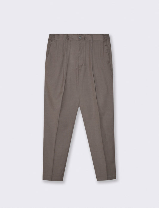 Pantaloni Formal Fit con Vita Elasticizzata - Antracite melange