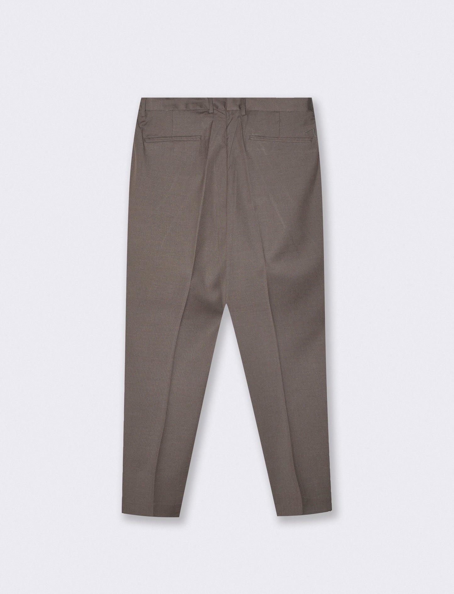 Formal Fit Pants with Elastic Waistband - Grey