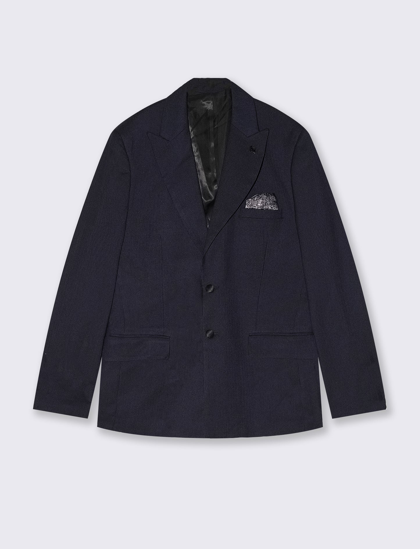 Blazer Formal Fit con Dettagli Eleganti - Blu