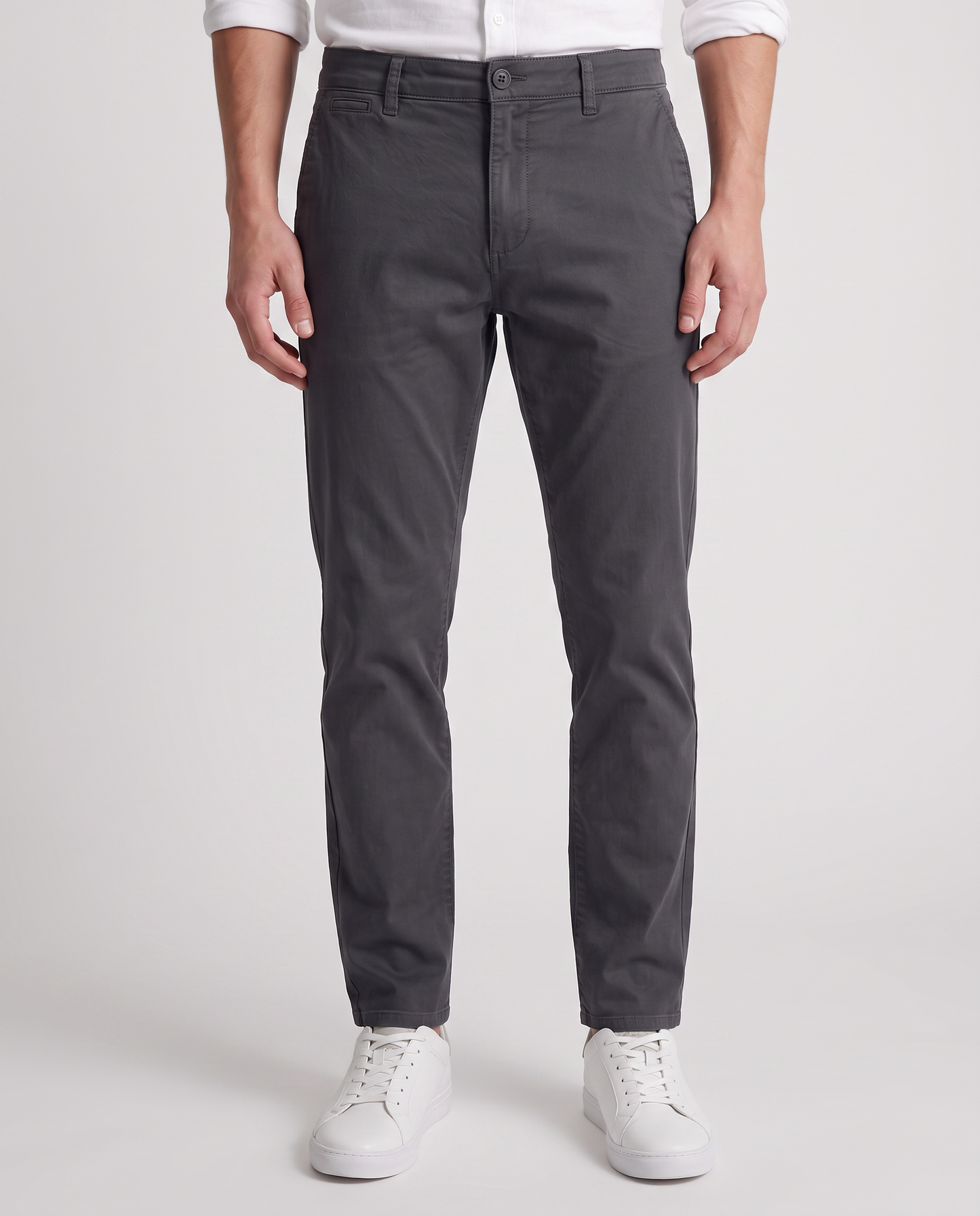 Pantaloni Chino Slim Fit in Cotone Twill - Avion