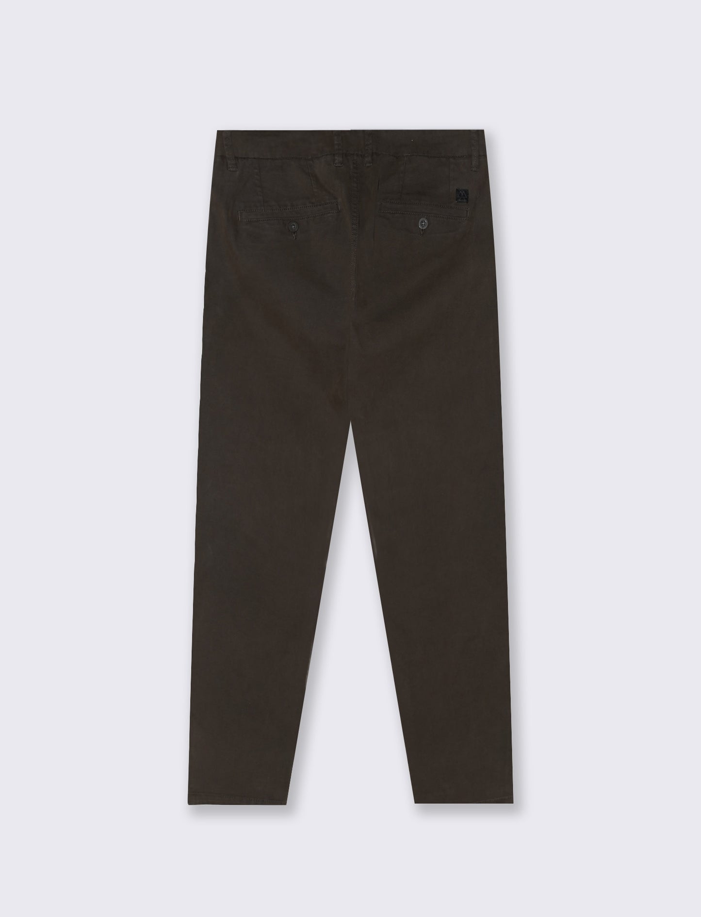 Pantaloni Chino Slim Fit in Cotone Twill - Moro