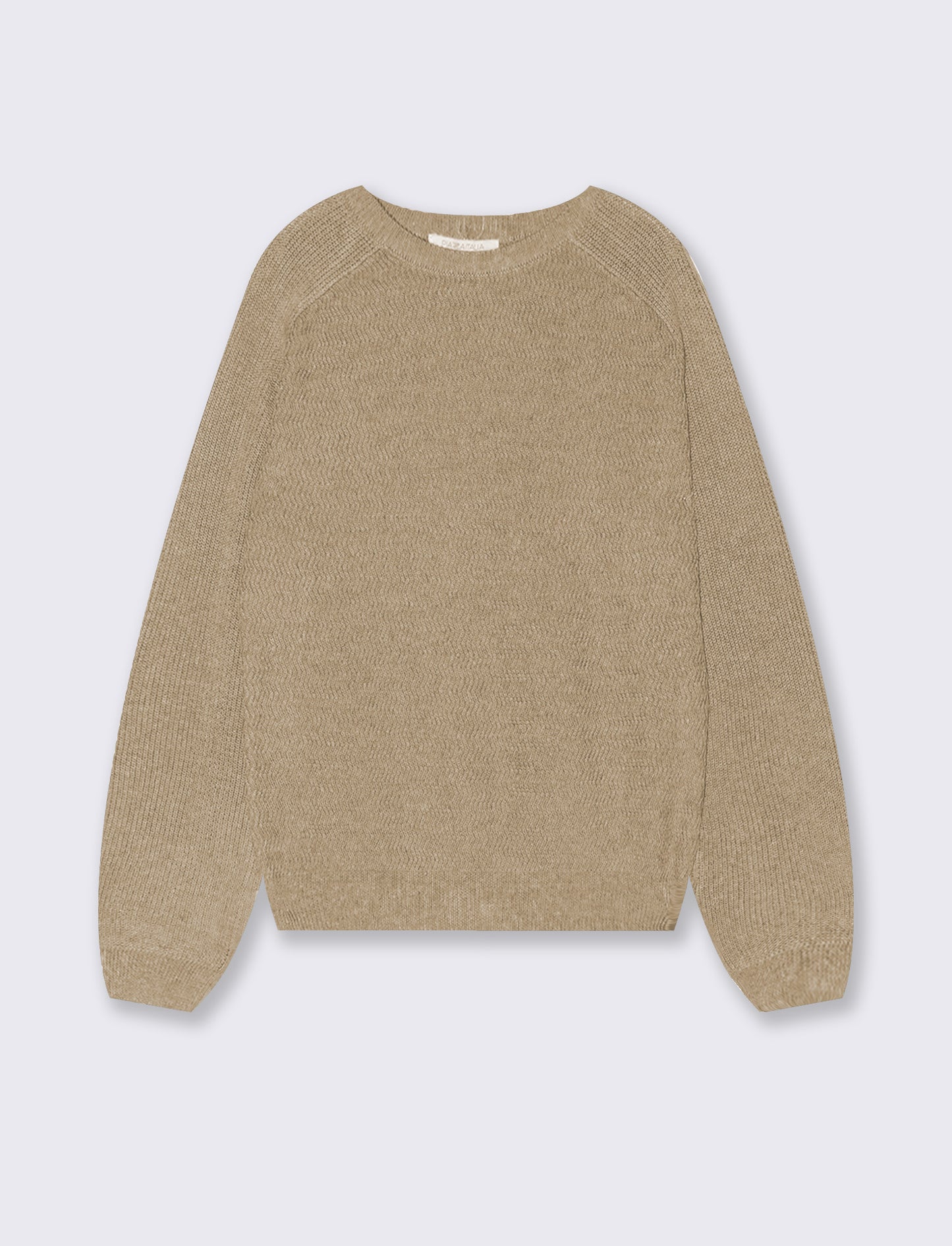 Maglia raglan comoda in due colori - Beige scuro