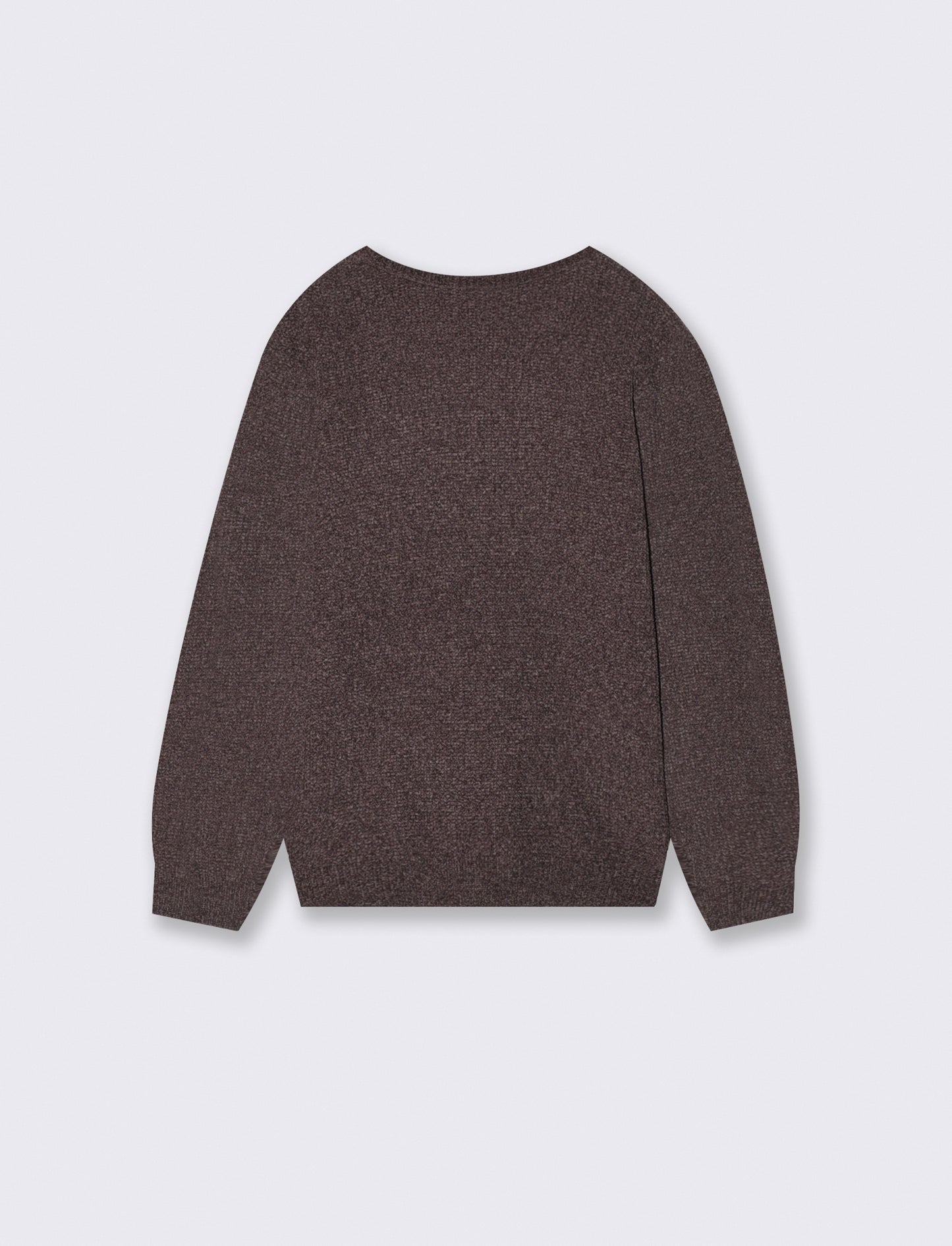 Comfortable and versatile knitted sweater - Brown