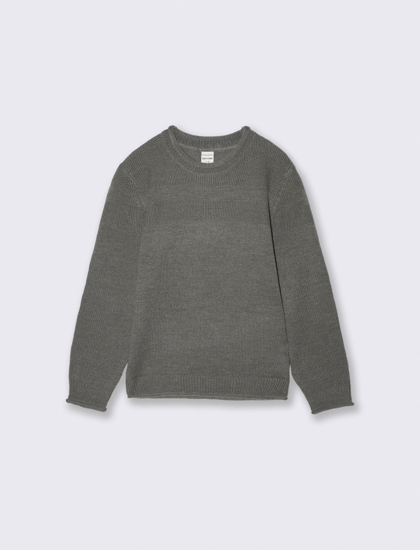 Cotton blend crew neck sweater - Green