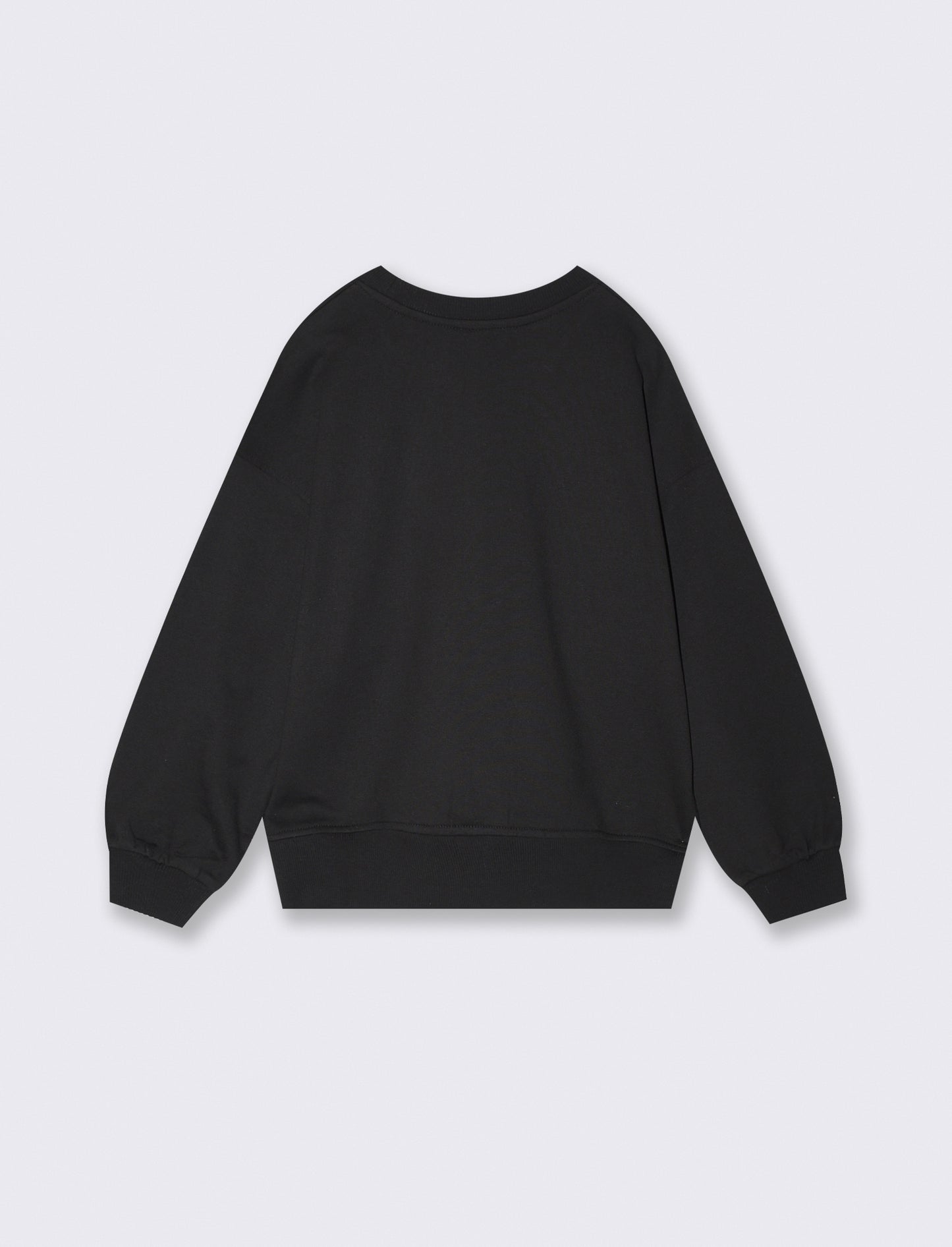 Completo felpa e leggings da bambina - Nero