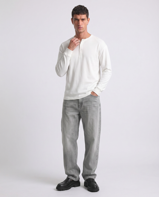 Jeans extra baggy fit grigio medio - Grigio