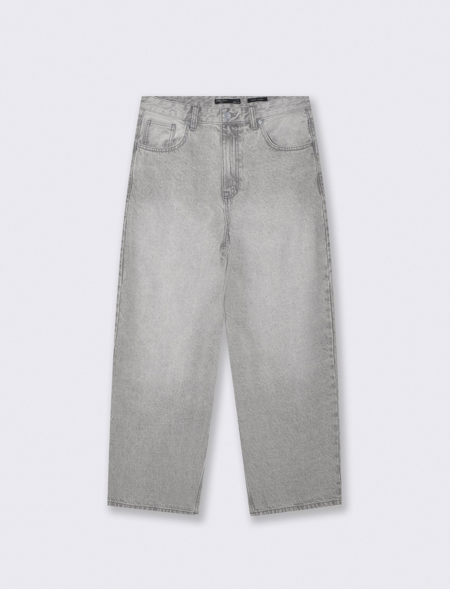Jeans extra baggy fit grigio medio - Grigio