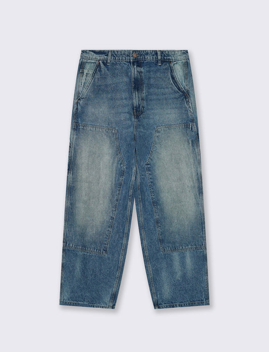 Jeans Baggy Carpenter Fit Blu Medio - Denim