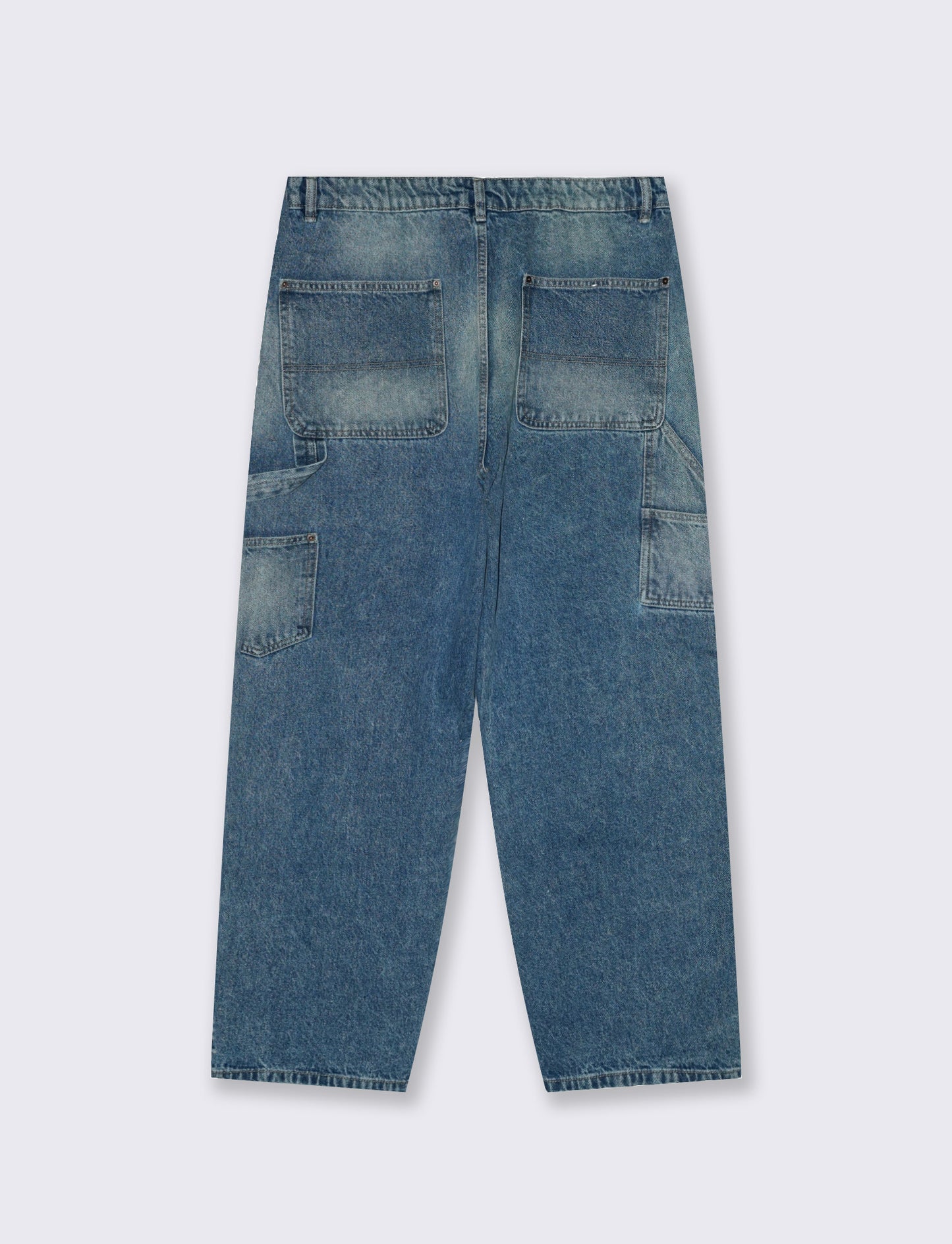 Jeans Baggy Carpenter Fit Blu Medio - Denim