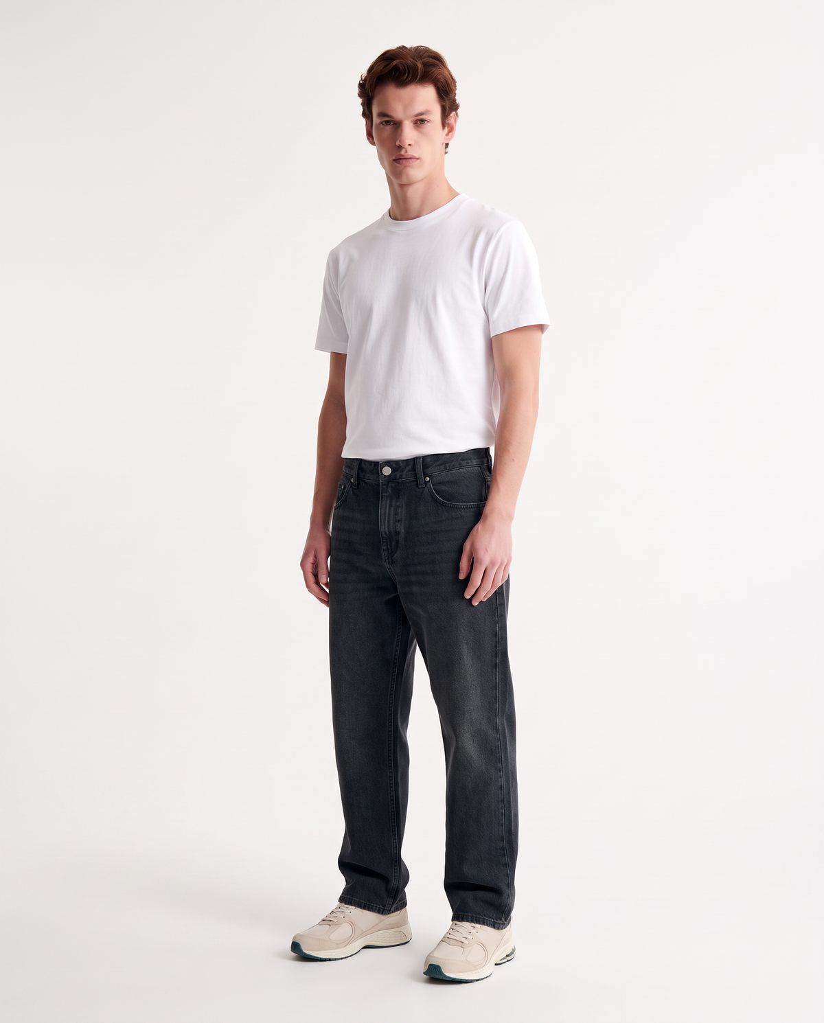 Jeans Chino Blu Black Straight Fit - Nero