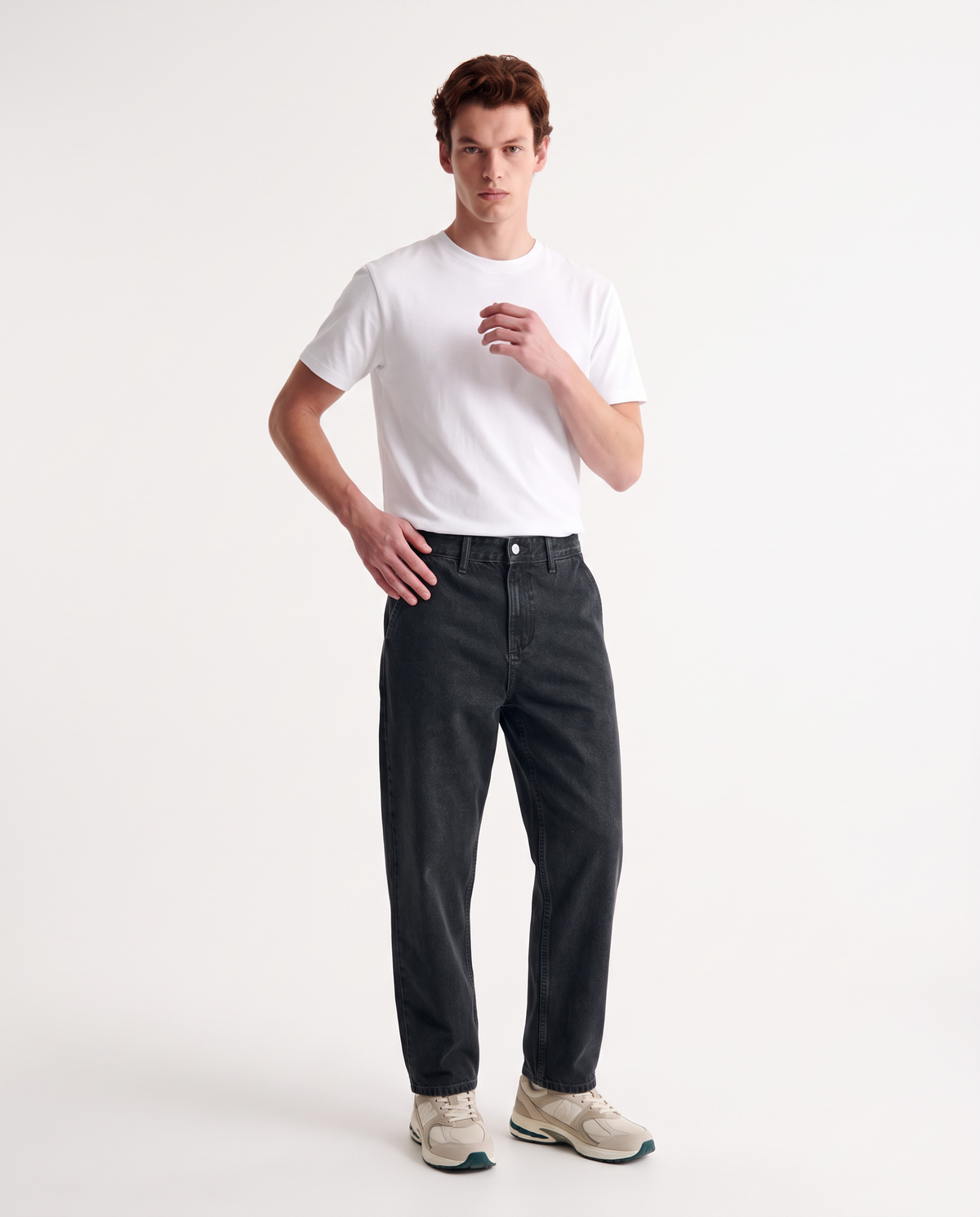 Jeans Chino Blu Black Straight Fit - Nero