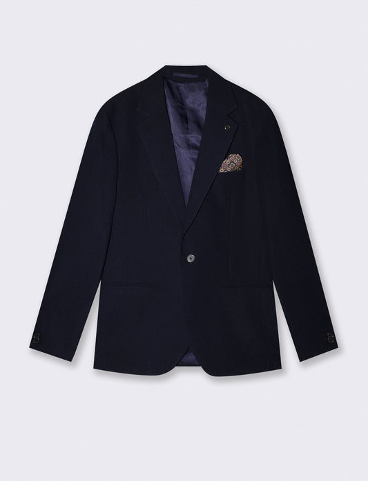 Blazer Formal Fit with Notched Lapel - Blue
