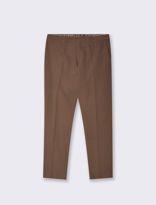 Pantaloni Formal Fit con Tasche Dettagliate - Grigio tortora