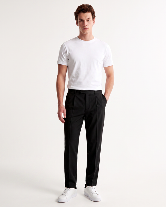 Pantaloni da smoking formal fit eleganti - Nero